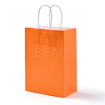Pure Color Kraft Paper Bags LS-AJEW-G020-B-08-1