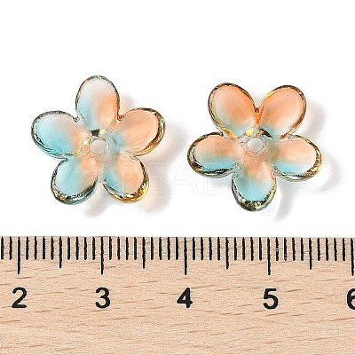 Transparent Spray Paint Glass Beads GLAA-Z011-07I-1