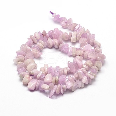 Natural Kunzite Chip Beads Strands X-G-E271-79-1