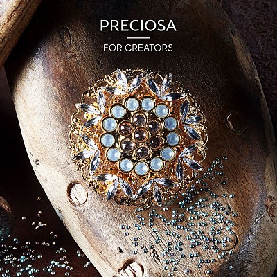 Preciosa&reg Crystal Hotfix Flatback Stones Y-PRC-HSS8-21110-200-1