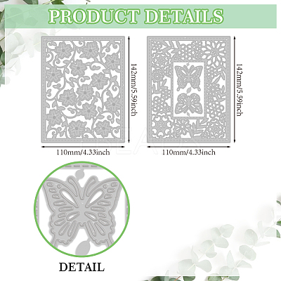 Flower Carbon Steel Cutting Dies Stencils DIY-WH0309-1830-1