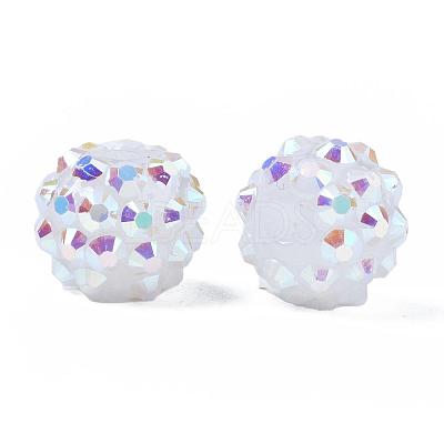 Resin Rhinestone Beads RESI-S253-12mm-GAB1-1