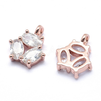 Brass Charms ZIRC-J040-38RG-02-NR-1