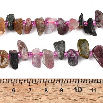 Natural Colorful Tourmaline Beads Strands G-F821-C01-01-1