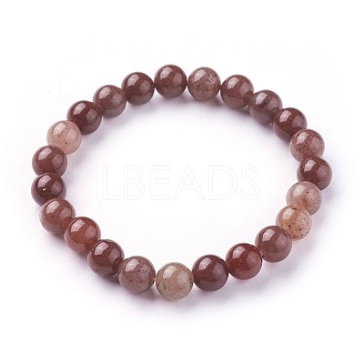 Natural Purple Aventurine Beads Stretch Bracelets BJEW-F380-01-B11-1