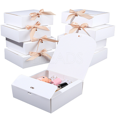 Folding Paper Gift Boxes with Ribbon CON-WH20001-11B-01-1