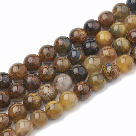 Natural Pietersite Beads Strands G-S333-10mm-010-1