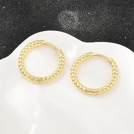 Brass Huggie Hoop Earrings KK-CBA8324-18A-G-1