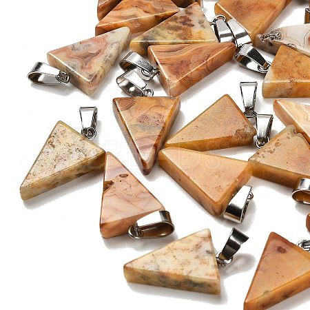 Natural Crazy Agate Pendants G-B127-04P-14-1