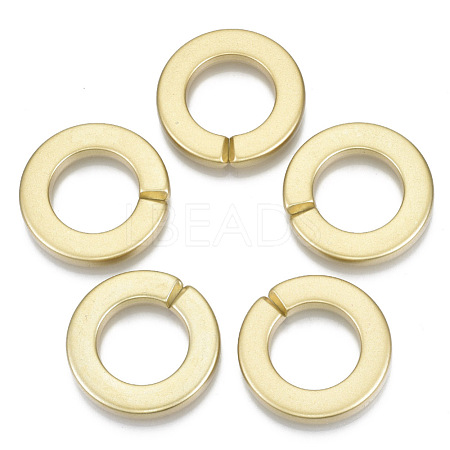 Opaque Spray Painted Acrylic Linking Rings X-OACR-S021-73A-B01-1