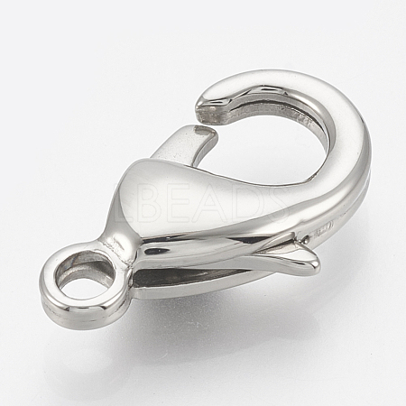 304 Stainless Steel Lobster Claw Clasps STAS-T033-25D-1