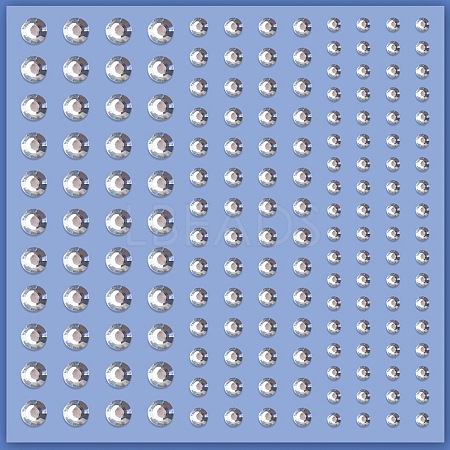 Acrylic Rhinestone Facial Stickers LS-PW-WG72147-01-1