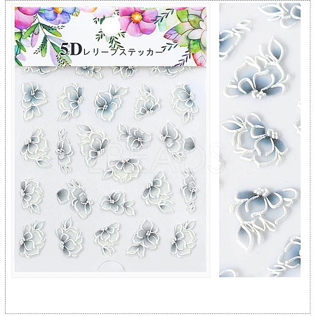 5D Flower/Leaf Watermark Slider Art Stickers MRMJ-S008-084M-1
