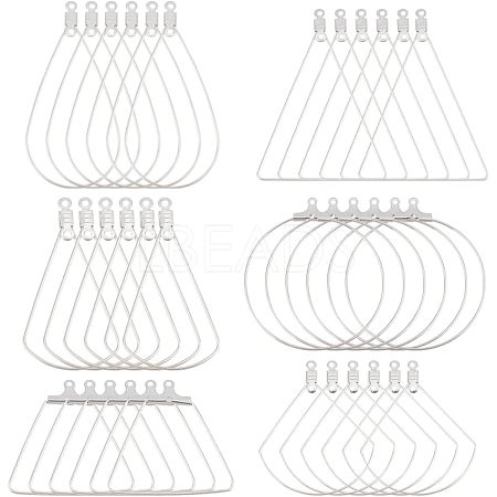 Unicraftale 304 Stainless Steel Wire Pendants STAS-UN0002-74P-1