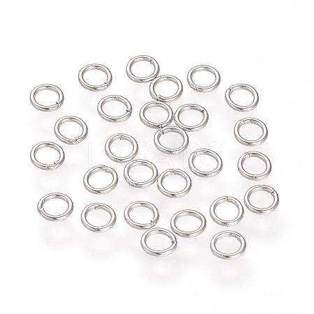 Tarnish Resistant 304 Stainless Steel Round Rings STAS-S066-16-6mm-1