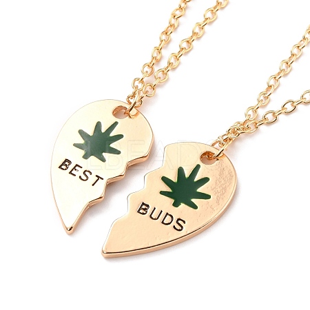 BEST BUDS Alloy Pendant Necklaces NJEW-K124-03A-G-1