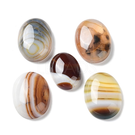 Natural Striped Agate/Banded Agate Cabochons G-H296--01D-04-1