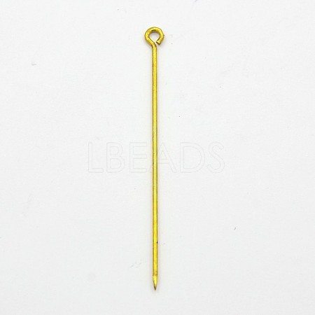 Brass Eye Pin X-KK-O005-01G-1