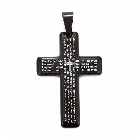 304 Stainless Steel Big Pendants STAS-O116-01BP-1