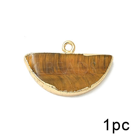 Natural Tiger Eye Pendants G-YW0003-01B-1