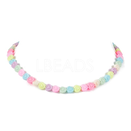 Acrylic Beaded Kids Necklaces NJEW-JN04708-02-1