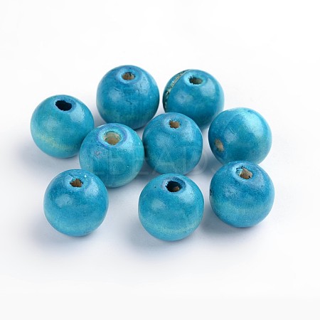 Natural Maple Wood Beads X-TB20mmY-6-1