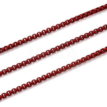 Spray Painted Brass Box Chains CHC-L039-45C-1