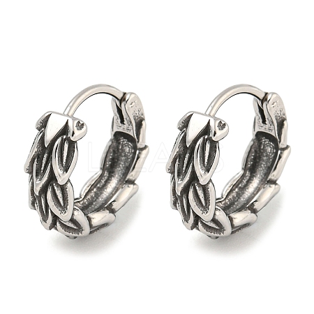 316 Surgical Stainless Steel Hoop Earrings EJEW-D096-12AS-12-1
