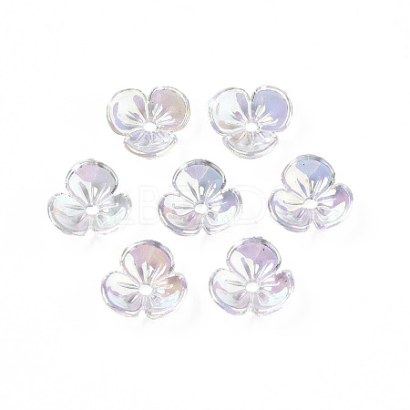 Transparent Acrylic Bead Caps X-TACR-Q273-04-1