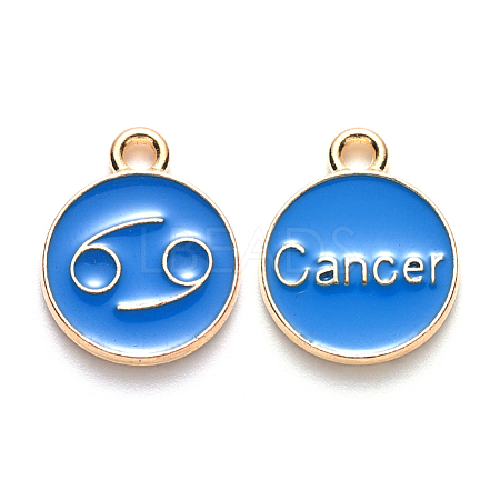Alloy Enamel Pendants ENAM-S124-01A-02D-1
