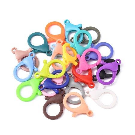Plastic Lobster Claw Clasps KY-ZX002-M-B-1