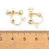 Brass Earring Findings KK-O146-01G-3
