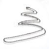 Iron Rolo Chains Necklace Making MAK-R015-45cm-B-2