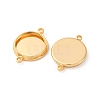 Brass Connector Cabochon Settings KK-F898-21B-G-2