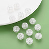 Transparent Crackle Acrylic Beads MACR-S373-66B-N12-6