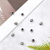 316 Stainless Steel European Beads STAS-UN0005-58-4
