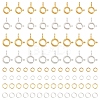 20Pcs 2 Styles Brass Spring Ring Clasps KK-YW0004-53-1