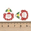 Christmas Alloy Enamel Pendants FIND-I067-02KCG-12-3