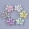 Transparent Acrylic Bead Caps TACR-T007-05-1
