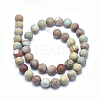 Natural Aqua Terra Jasper Beads Strands G-N0128-48F-10mm-2