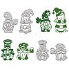 4Pcs 4 Styles Saint Patrick's Day Carbon Steel Cutting Dies Stencils DIY-WH0309-739-1