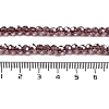 Electroplate Transparent Glass Beads Strands EGLA-A035-T4mm-A13-4