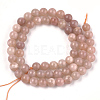Natural Sunstone Beads Strands G-S333-6mm-019-2