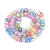 Electroplate Glass Beads Strands EGLA-N027-01A-01-2