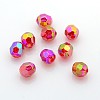 Eco-Friendly Transparent Acrylic Beads TACR-PL642-8mm-27-1