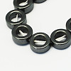 Non-magnetic Synthetic Hematite Beads Strands X-G-S081-14mm-1