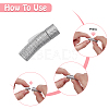 6Pcs 304 Stainless Steel Bayonet Clasps STAS-DR0001-18P-3