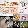 18Pcs 9 Size 201 Stainless Steel Grooved Finger Ring Settings STAS-UN0049-69P-6