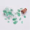 Clear Glass Bottle Natural & Synthetic Mixed Stone Pendant Decorations PALLOY-JF00294-3
