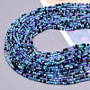Glass Beads Strands EGLA-A034-M8mm-19-1